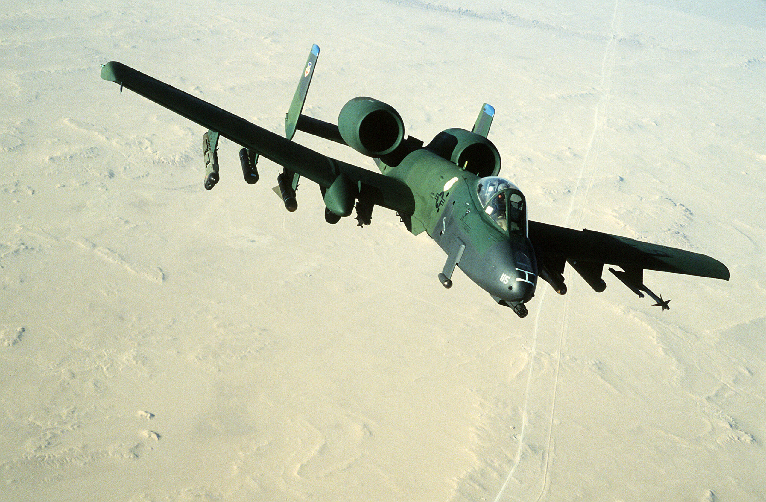 A-10 Thunderbolt II of the 355th Tactical Fighter Squadron during Operation Desert Storm in 1991