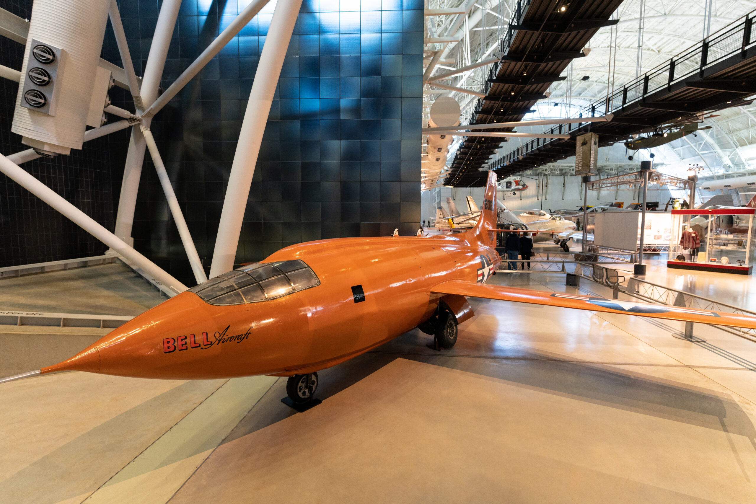 Bell X-1 Glamorous Glennis displayed at the Smithsonian National Air and Space Museum