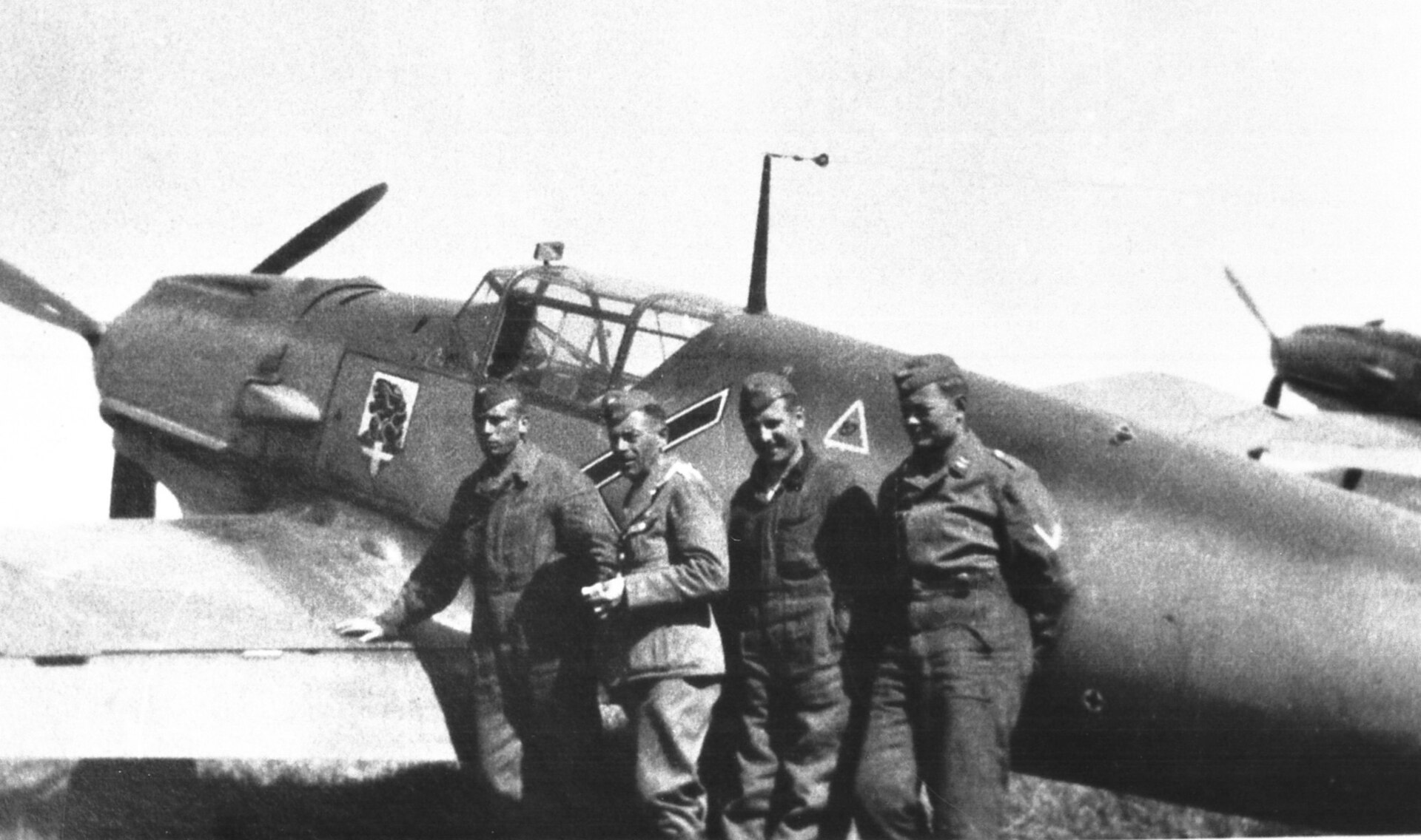 A Messerschmitt Bf 109 E-1 of JG 54 in France in 1940