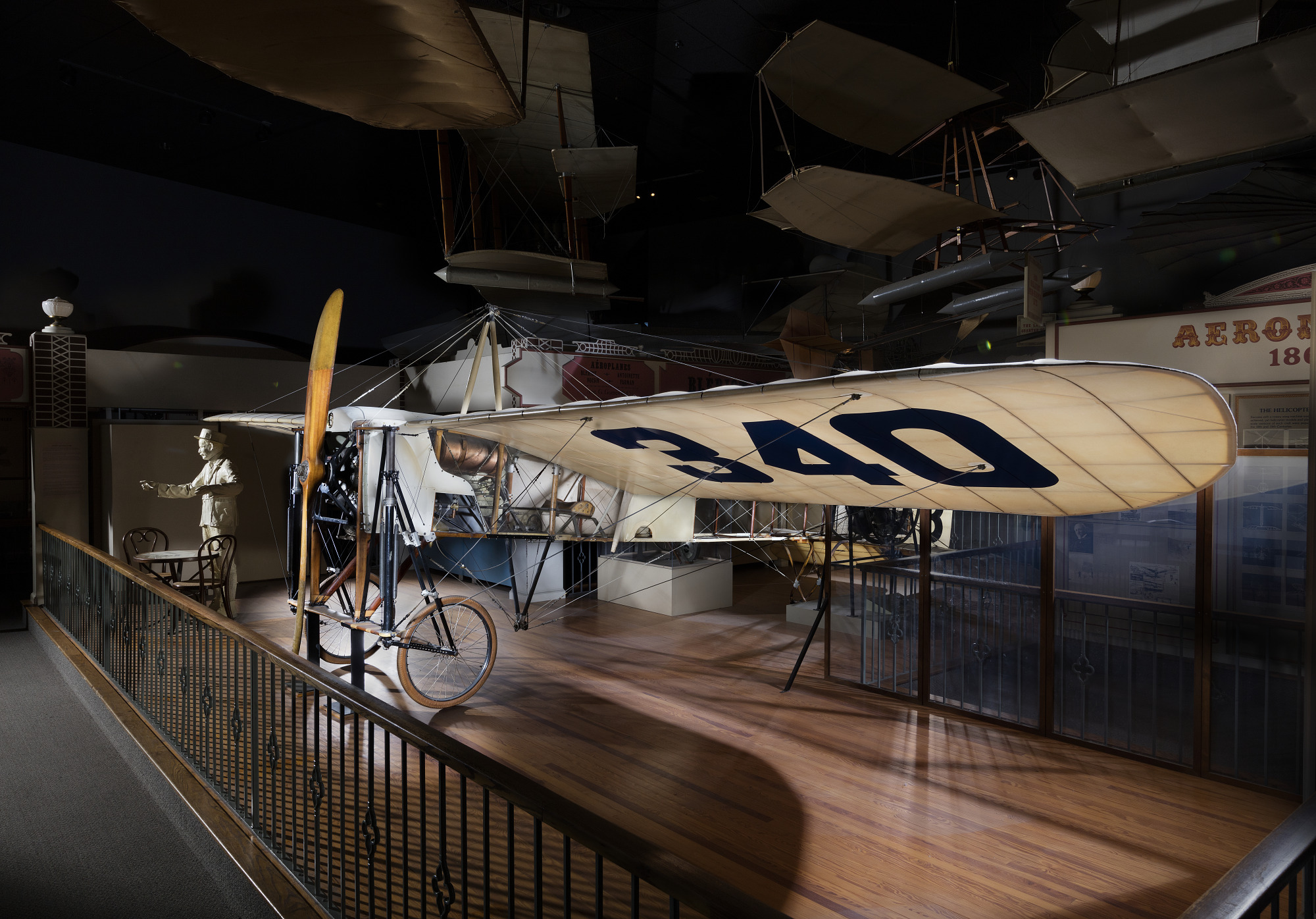 Bleriot XI monoplane in a period company photograph