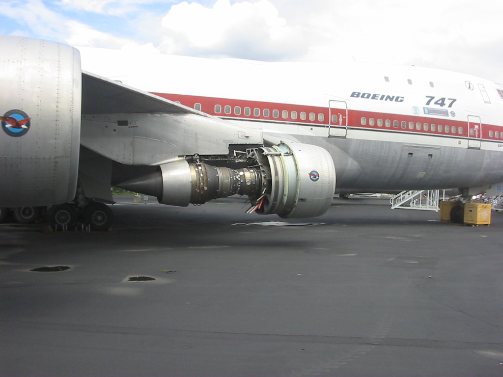 The first Boeing 747, prototype RA001 City of Everett, preserved at the Museum of Flight in Seattle