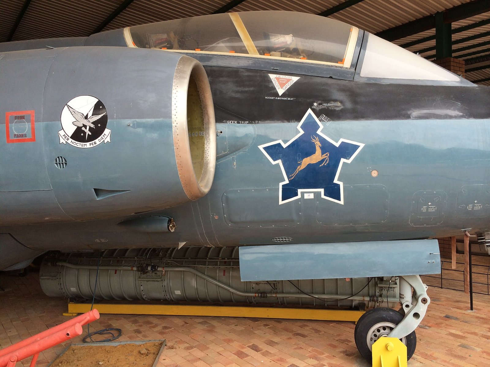 The cockpit of a South African Buccaneer
