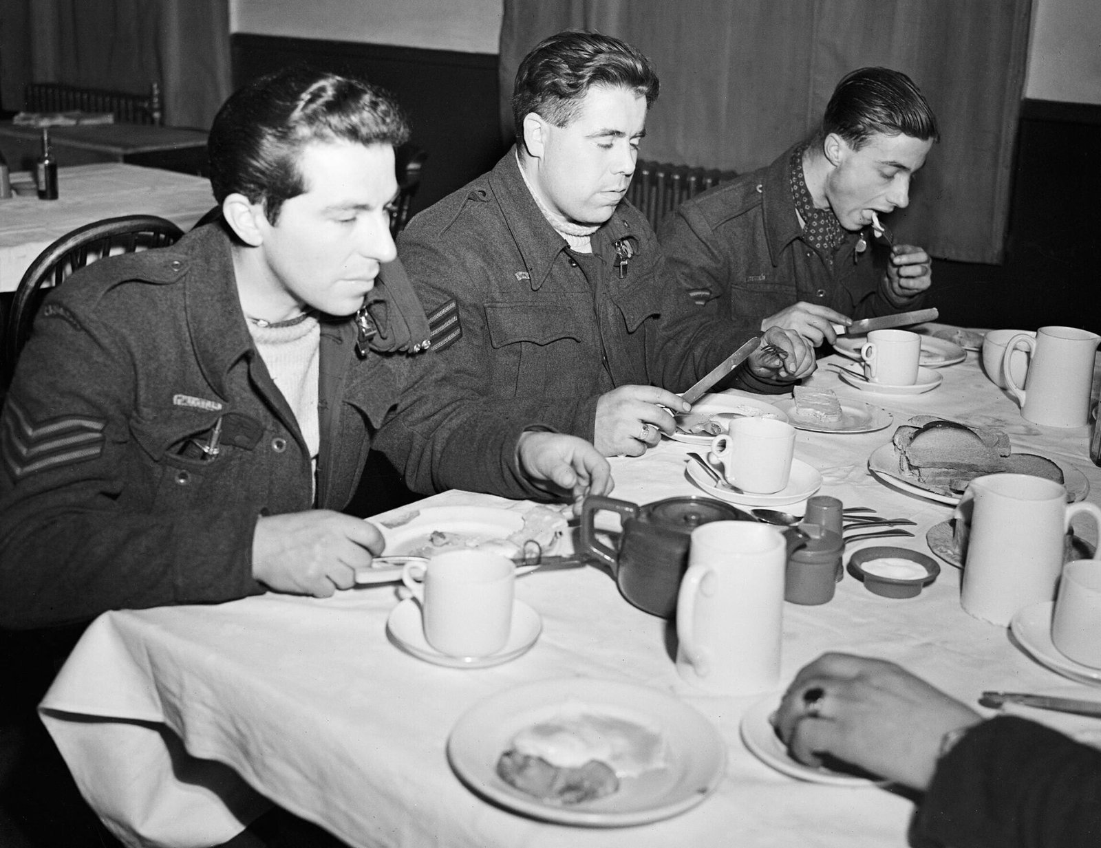 The crew of a No. 57 Squadron Lancaster