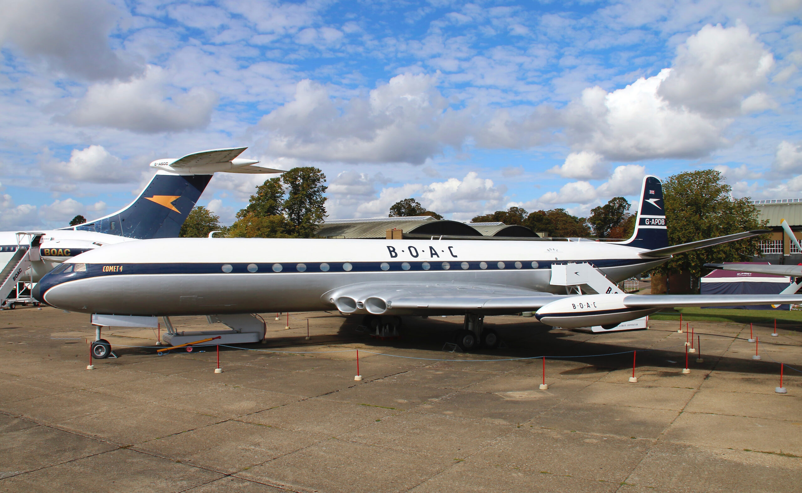 de Havilland Comet 4 G-APDB in BOAC livery preserved at IWM Duxford