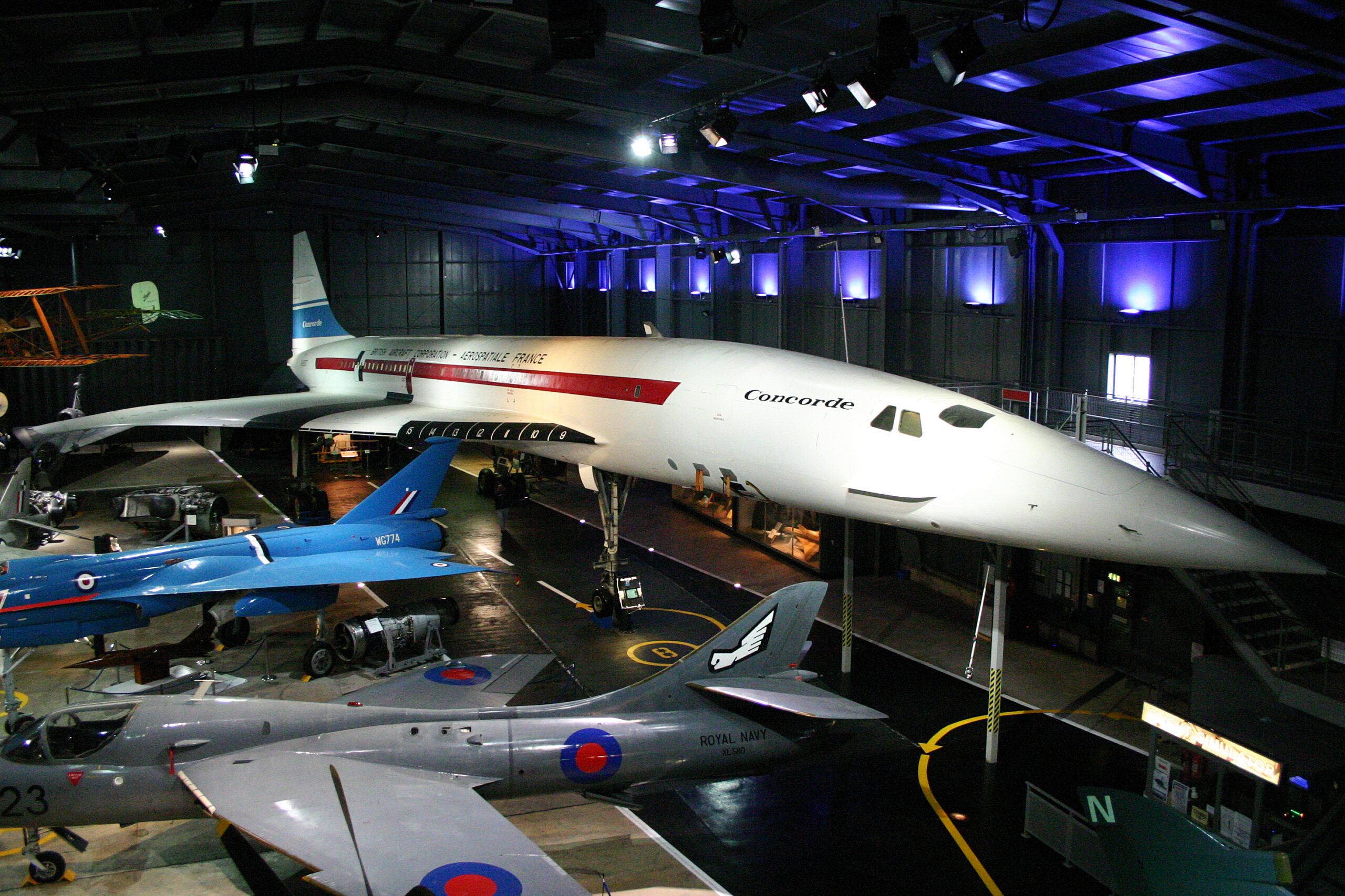 Concorde 002 G-BSST preserved at the Fleet Air Arm Museum, RNAS Yeovilton