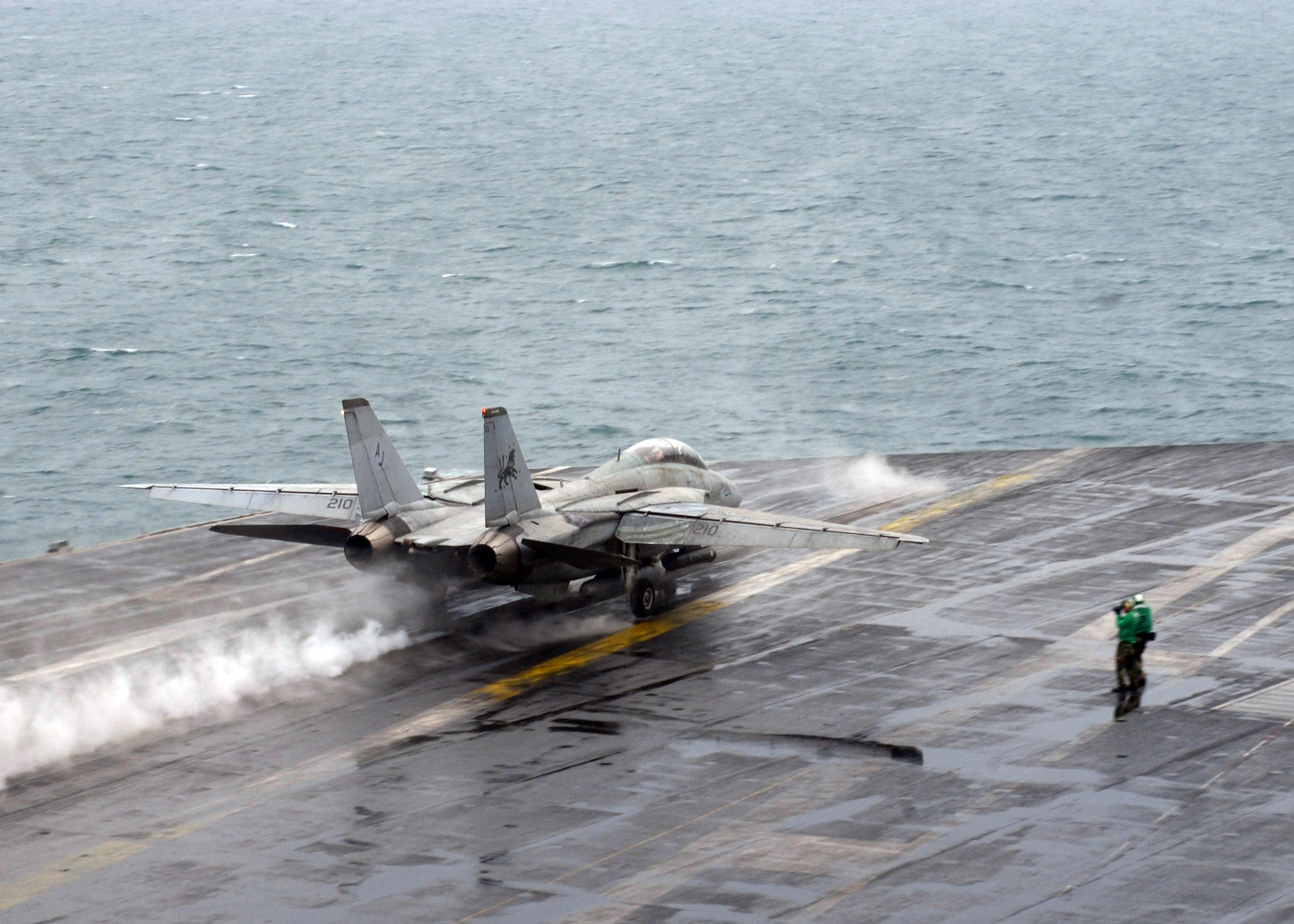 F-14D Tomcat launching from USS Theodore Roosevelt during the type's final cruise in 2006