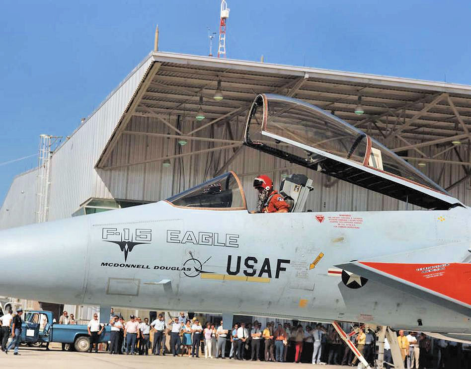First McDonnell Douglas F-15A prototype 71-0280 at its 1972 rollout ceremony