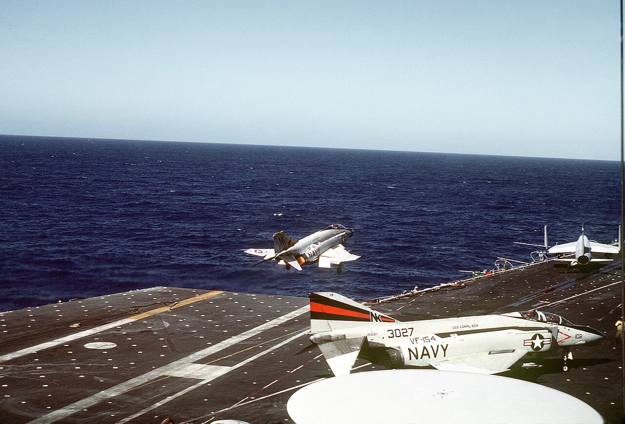 F-4 Phantom II aboard the aircraft carrier USS Coral Sea