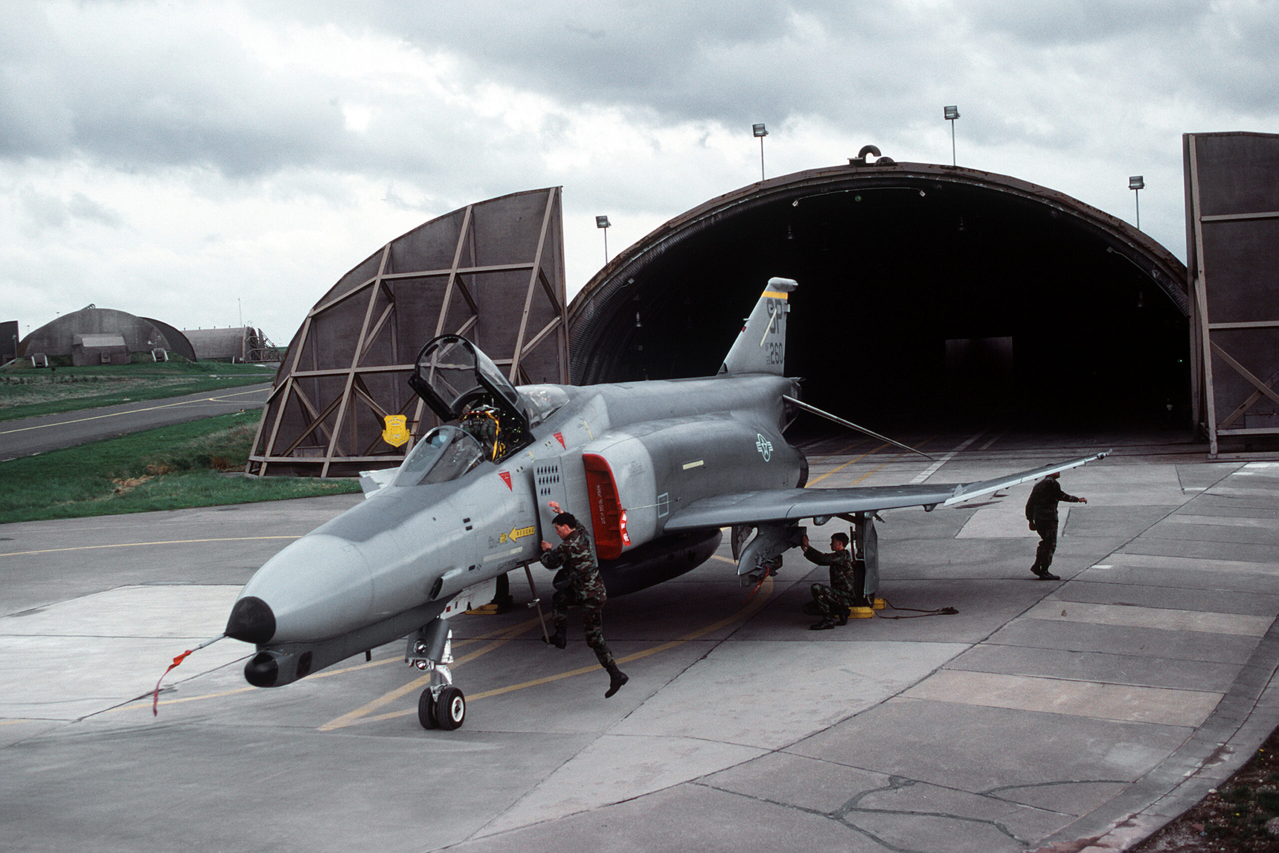 F-4G Wild Weasel of the 81st Fighter Squadron at Spangdahlem Air Base in 1992