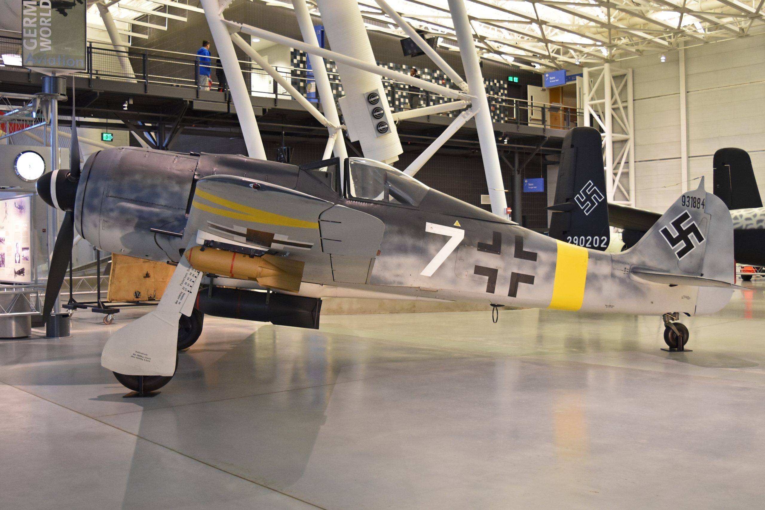 Focke-Wulf Fw 190 F-8 White 7 at the Smithsonian Udvar-Hazy Center