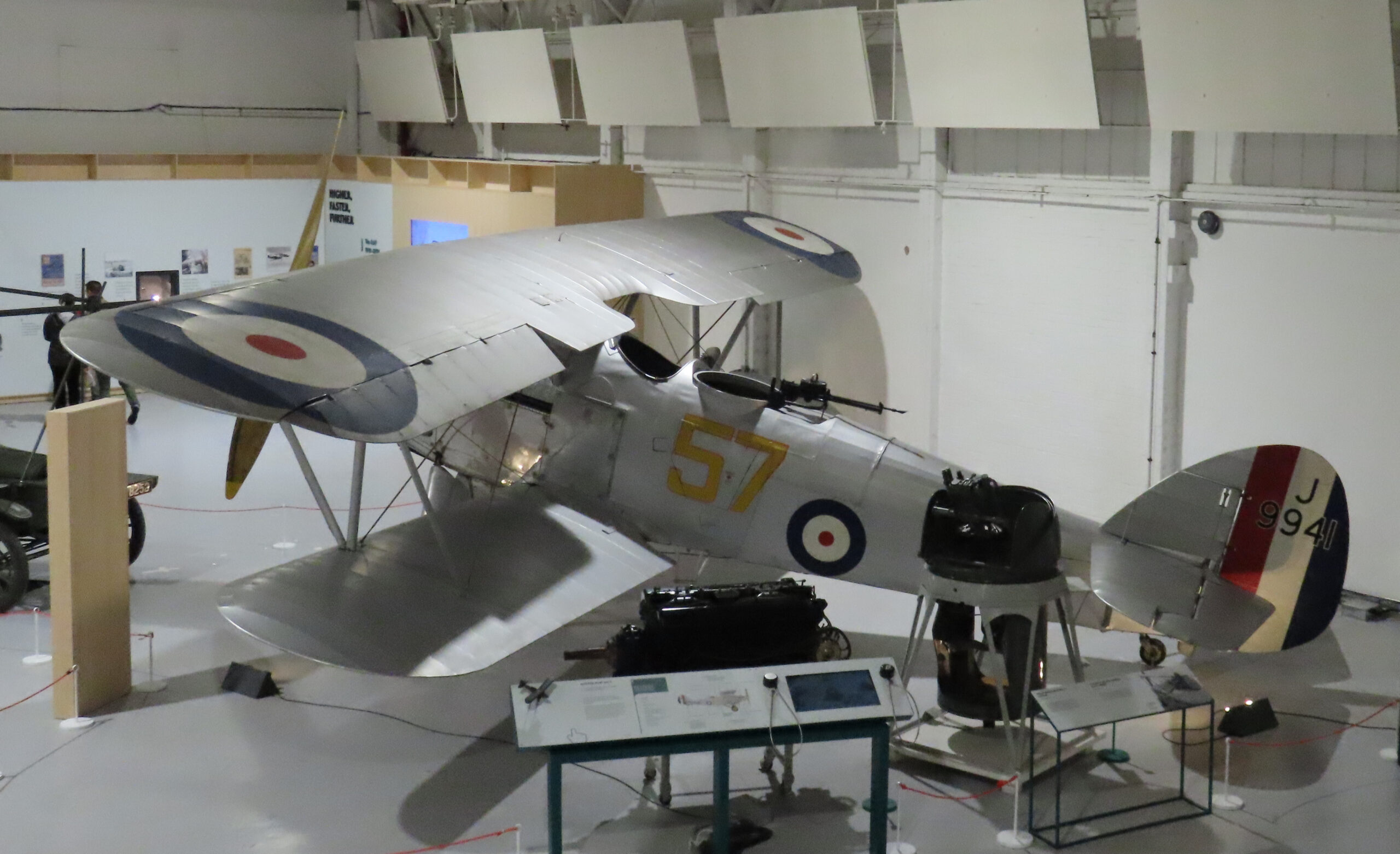 Hawker Hart biplane light bomber preserved at the RAF Museum Hendon