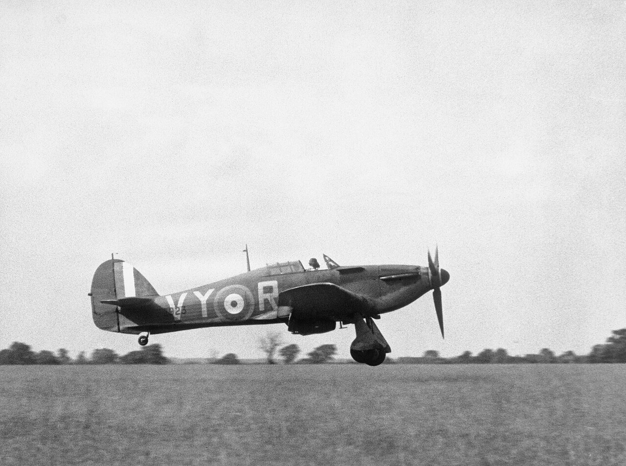 Hawker Hurricane at Castle Camps during the Battle of Britain
