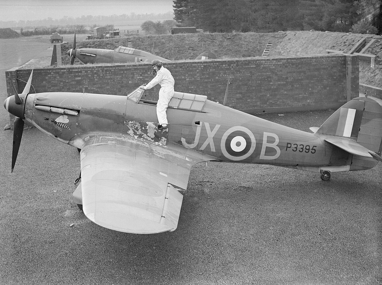Hurricane Mk I of No. 1 Squadron RAF at RAF Wittering, 1940