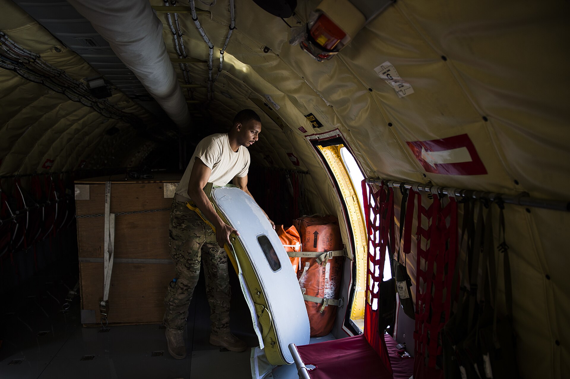 Close view of a USAF KC-135 Stratotanker refuelling French fighter aircraft