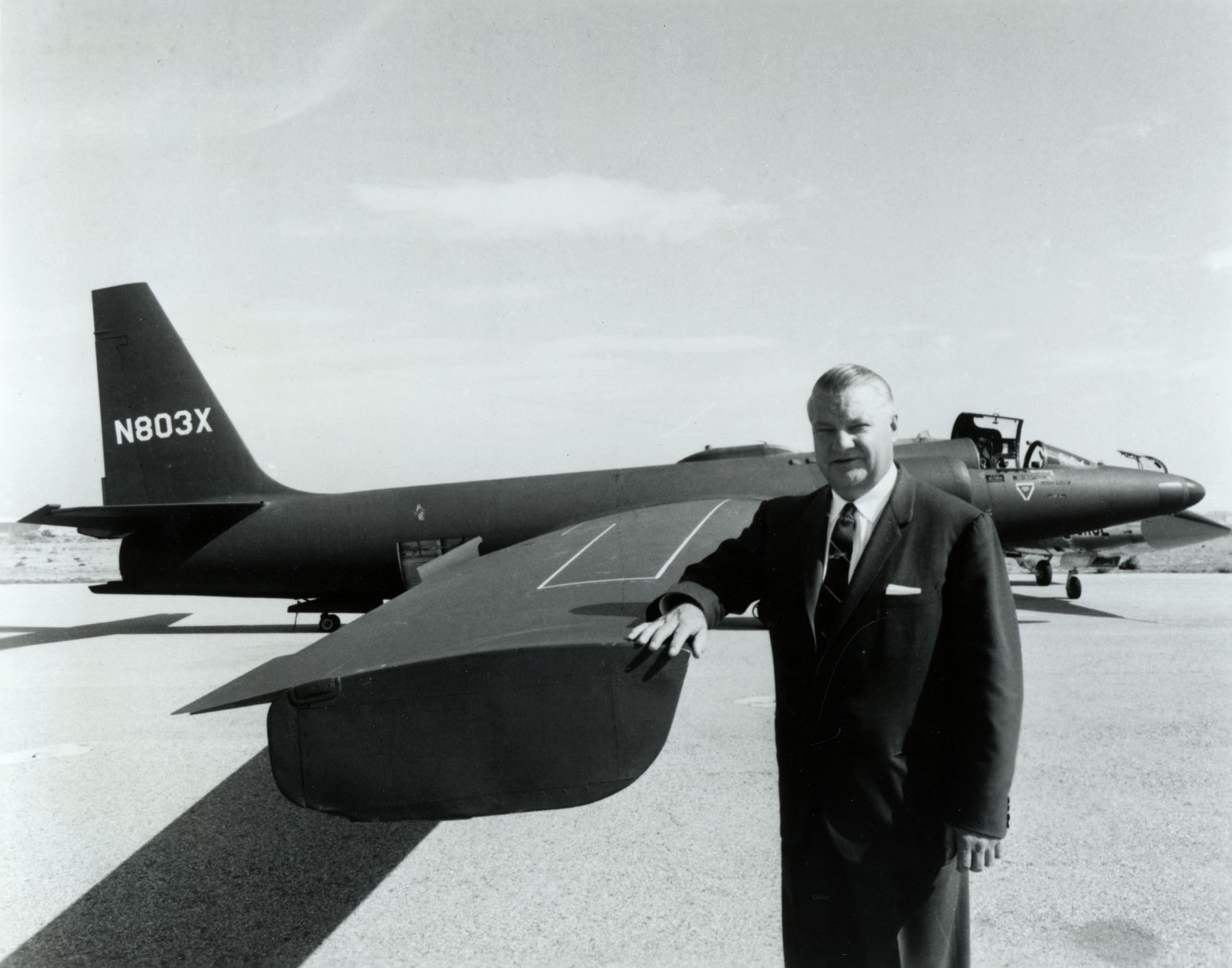 Portrait of Clarence Kelly Johnson, chief designer at Lockheed's Skunk Works