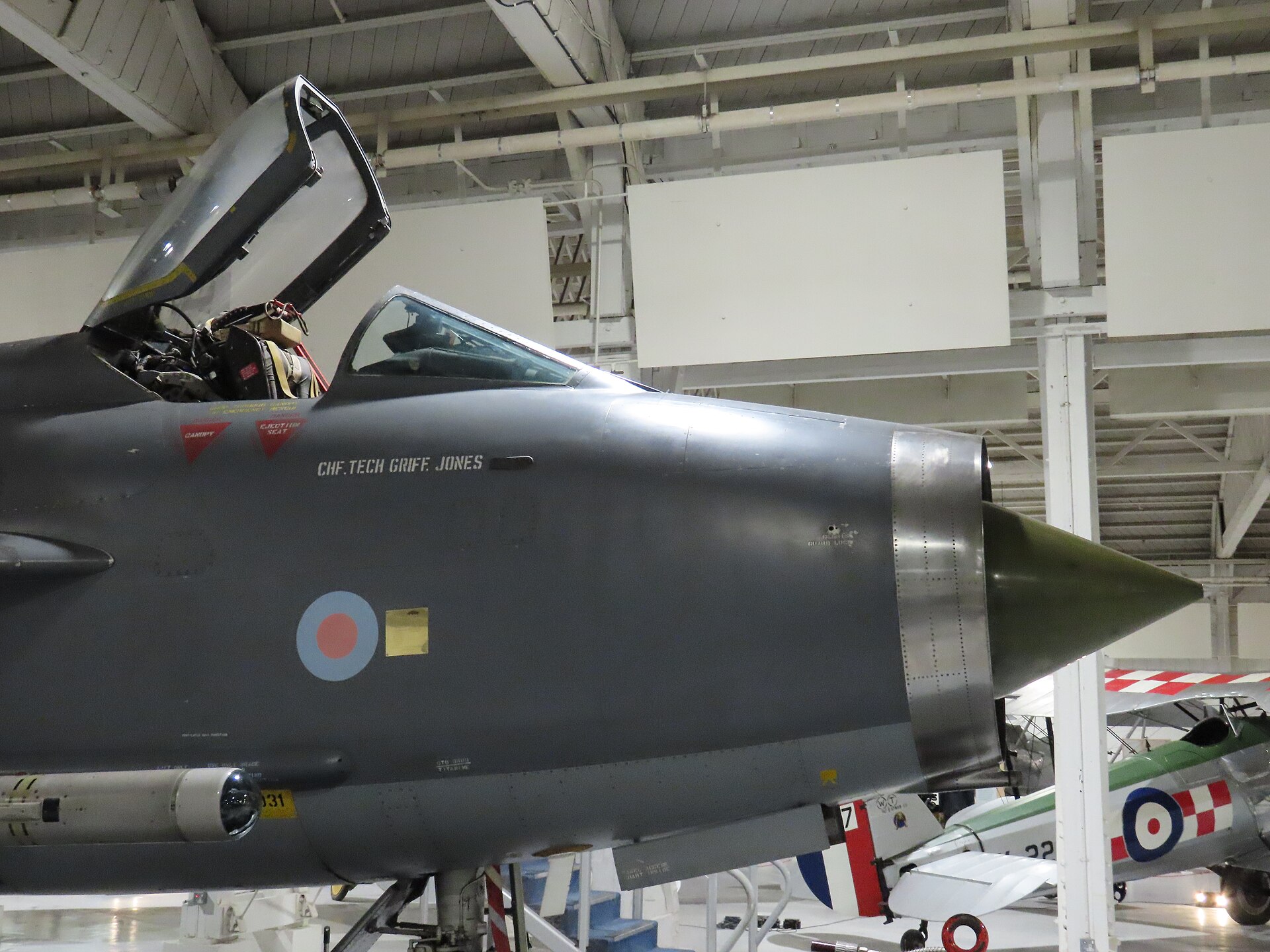 English Electric Lightning preserved at the RAF Museum, Hendon