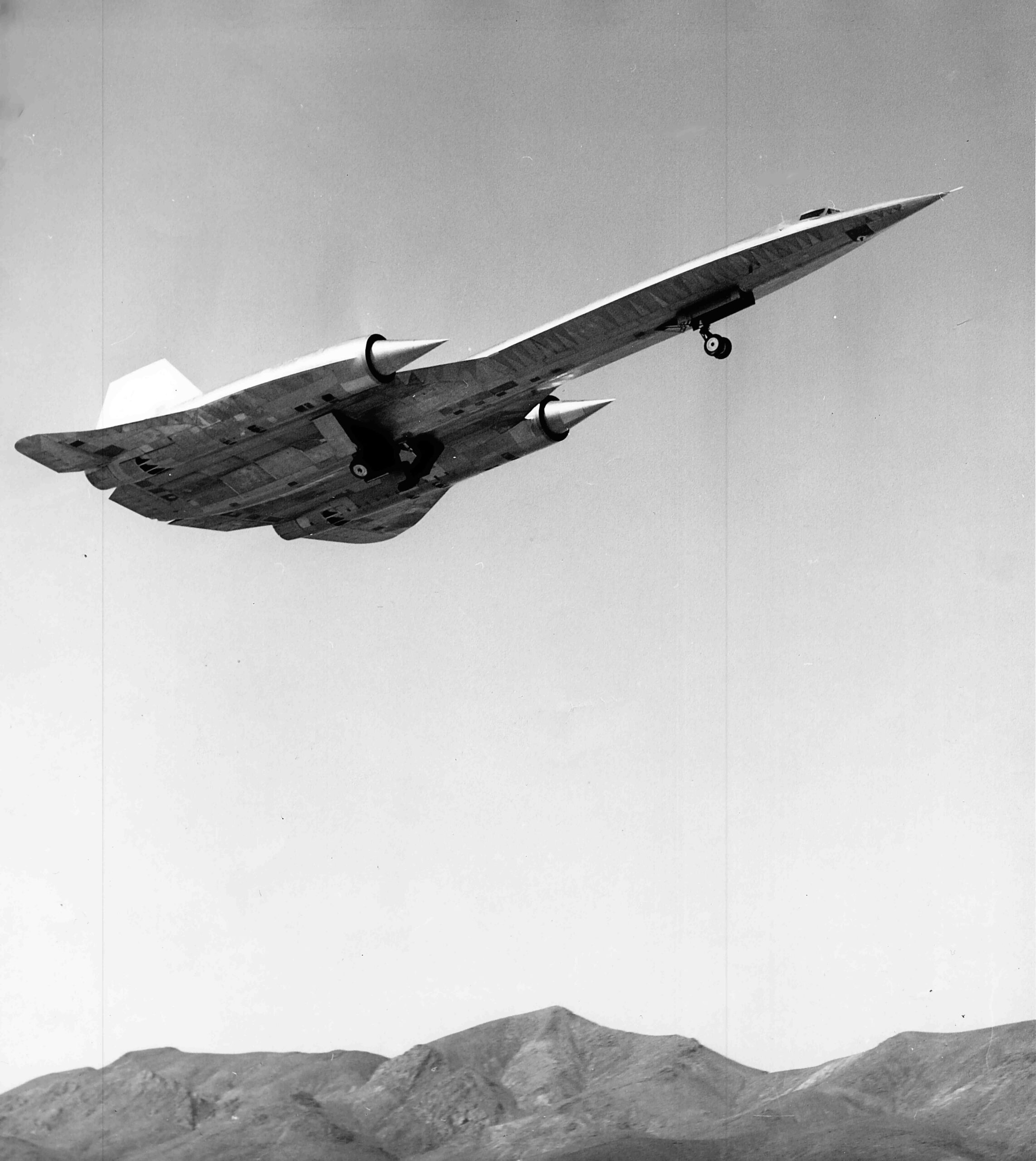 Lockheed A-12, the CIA single-seat predecessor of the SR-71, on an early test flight in 1962