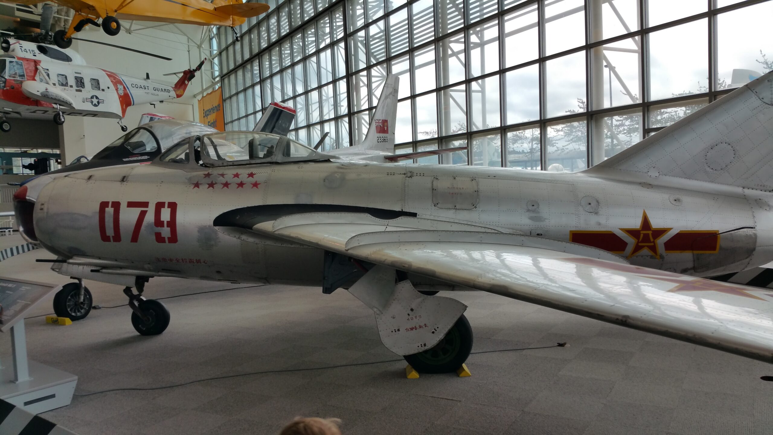 MiG-15 head-on showing its 35-degree swept wing