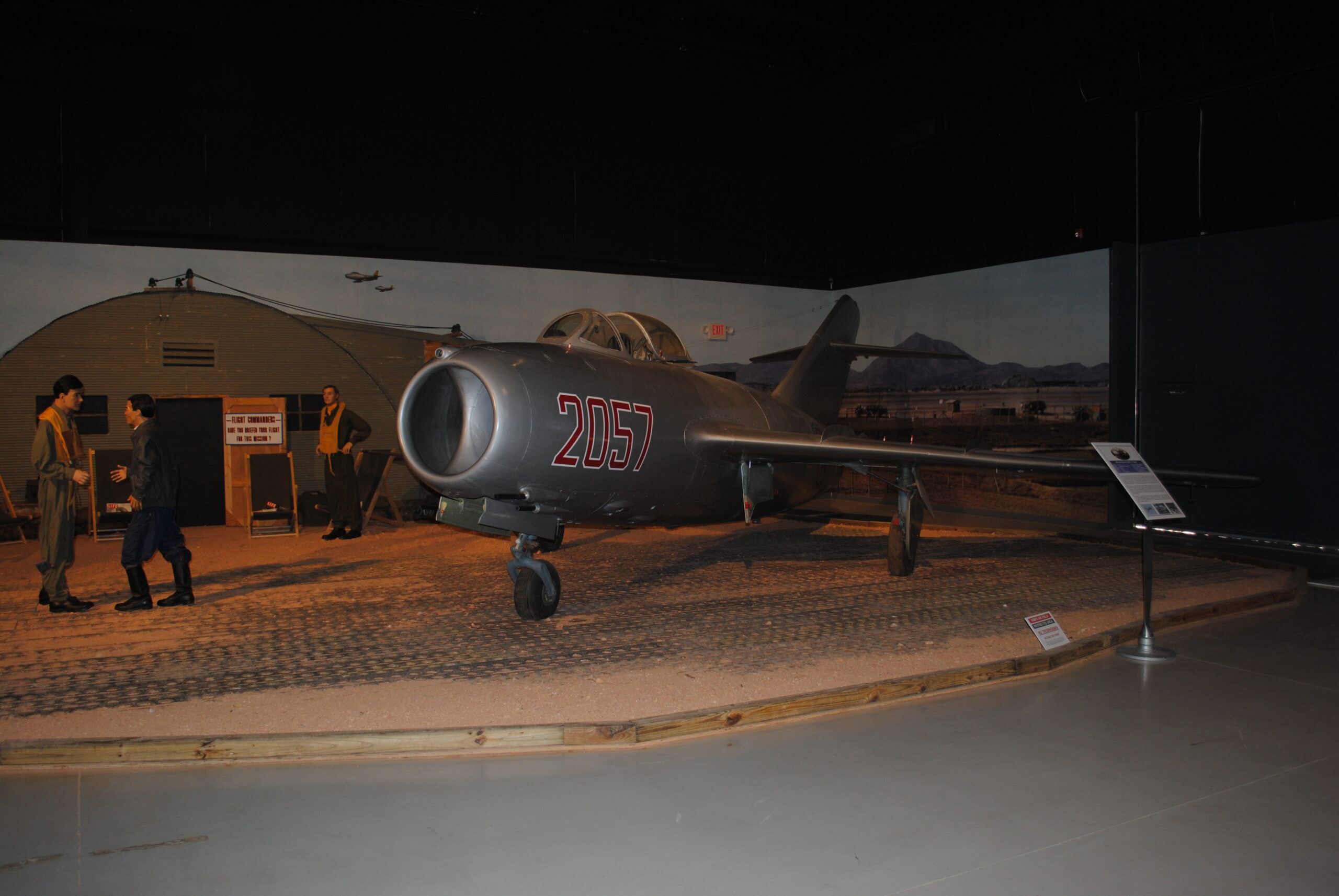 A MiG-15 displayed at the Southern Museum of Flight