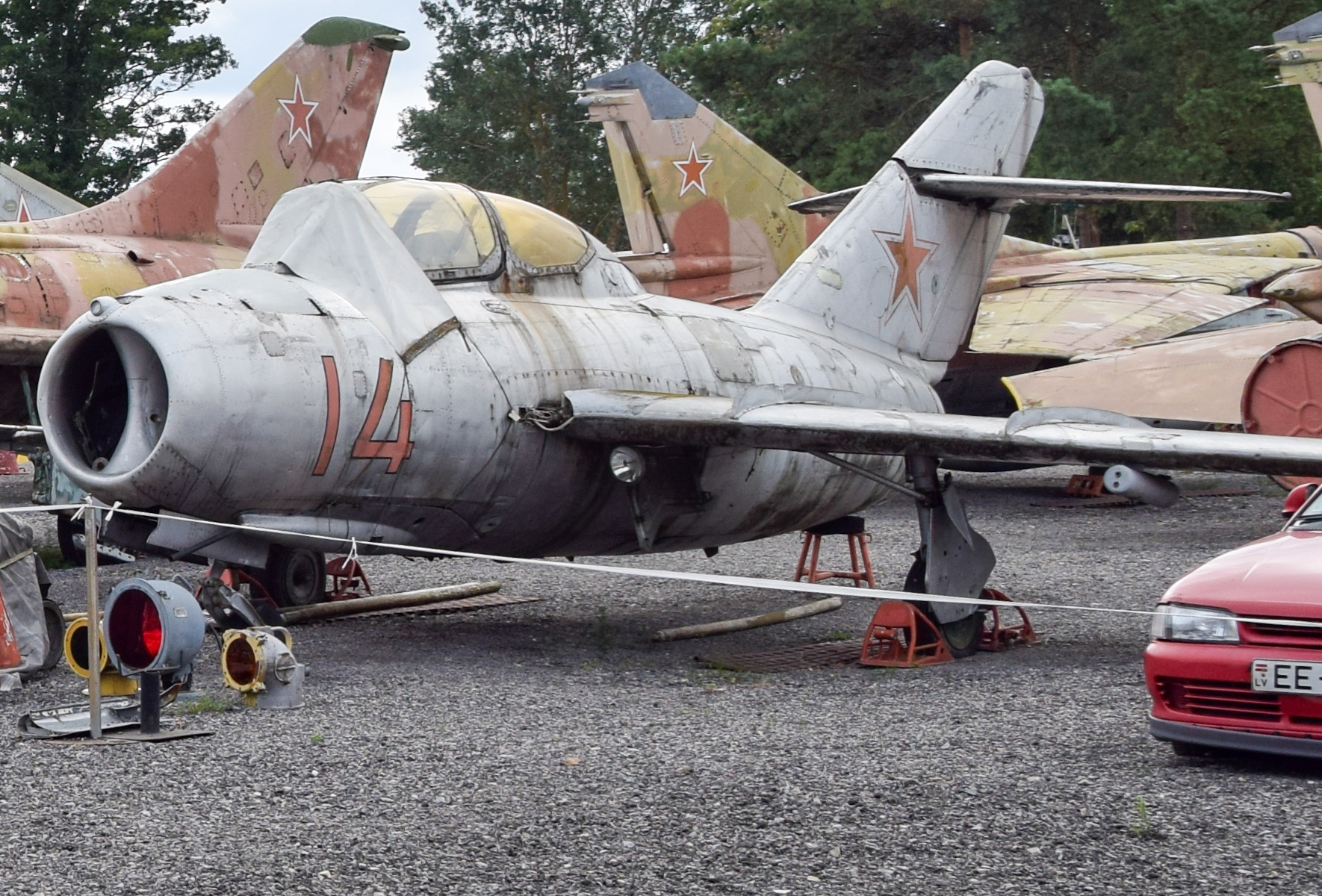 MiG-15UTI trainer preserved at the Riga Aviation Museum