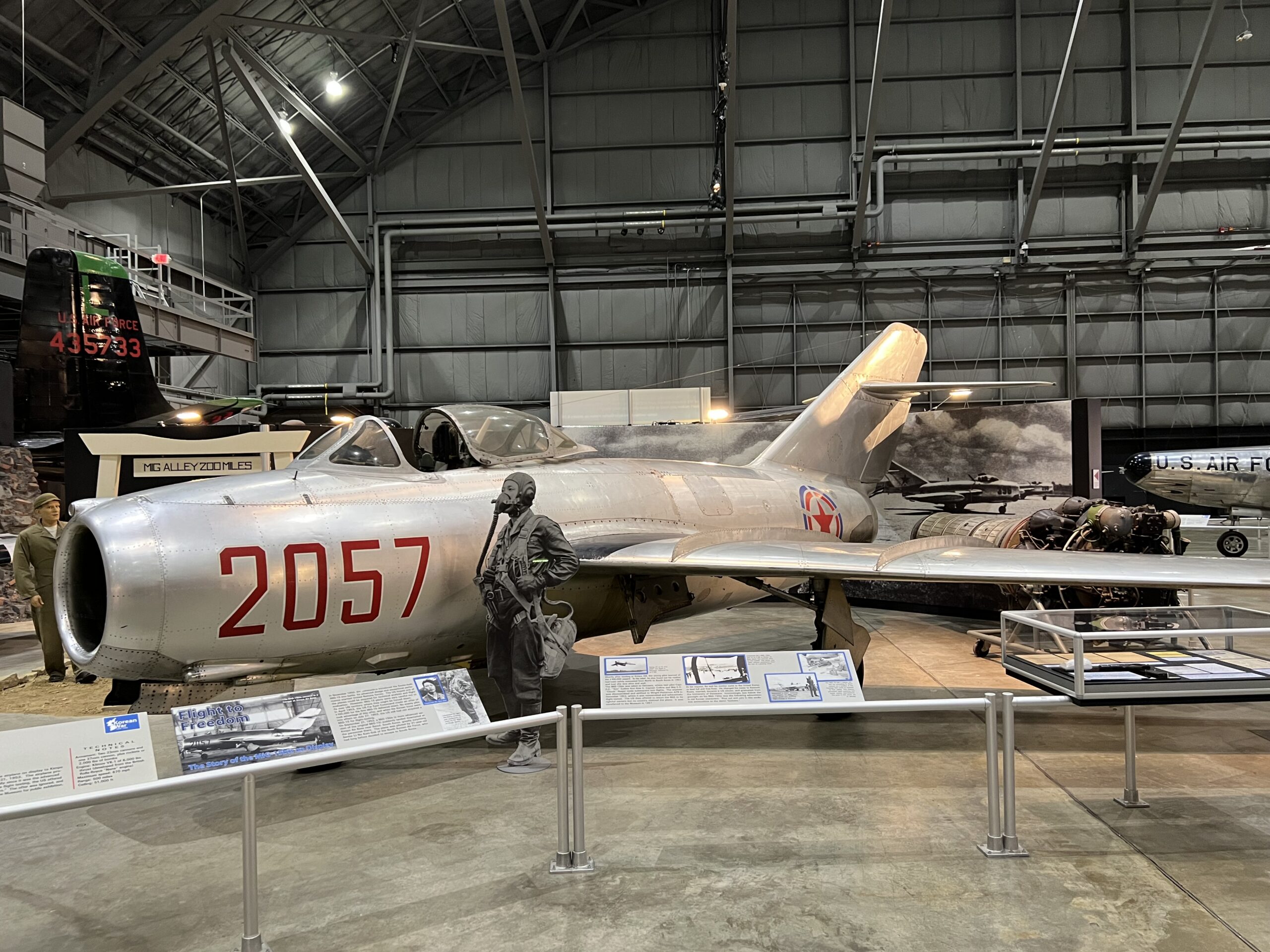 No Kum-Sok defected MiG-15bis at the National Museum of the US Air Force