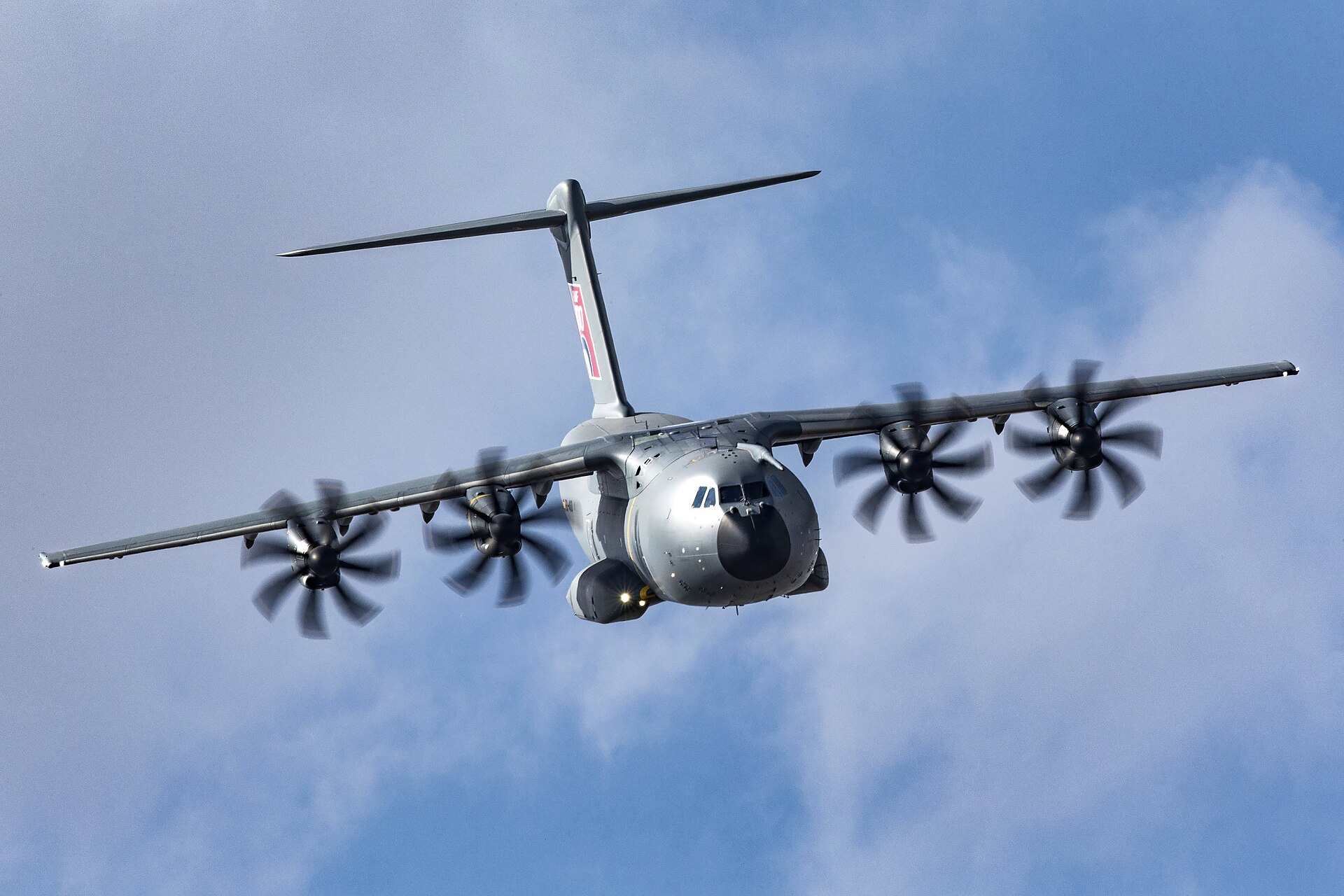 RAF Atlas A400M flying a display at the Royal International Air Tattoo, RAF Fairford