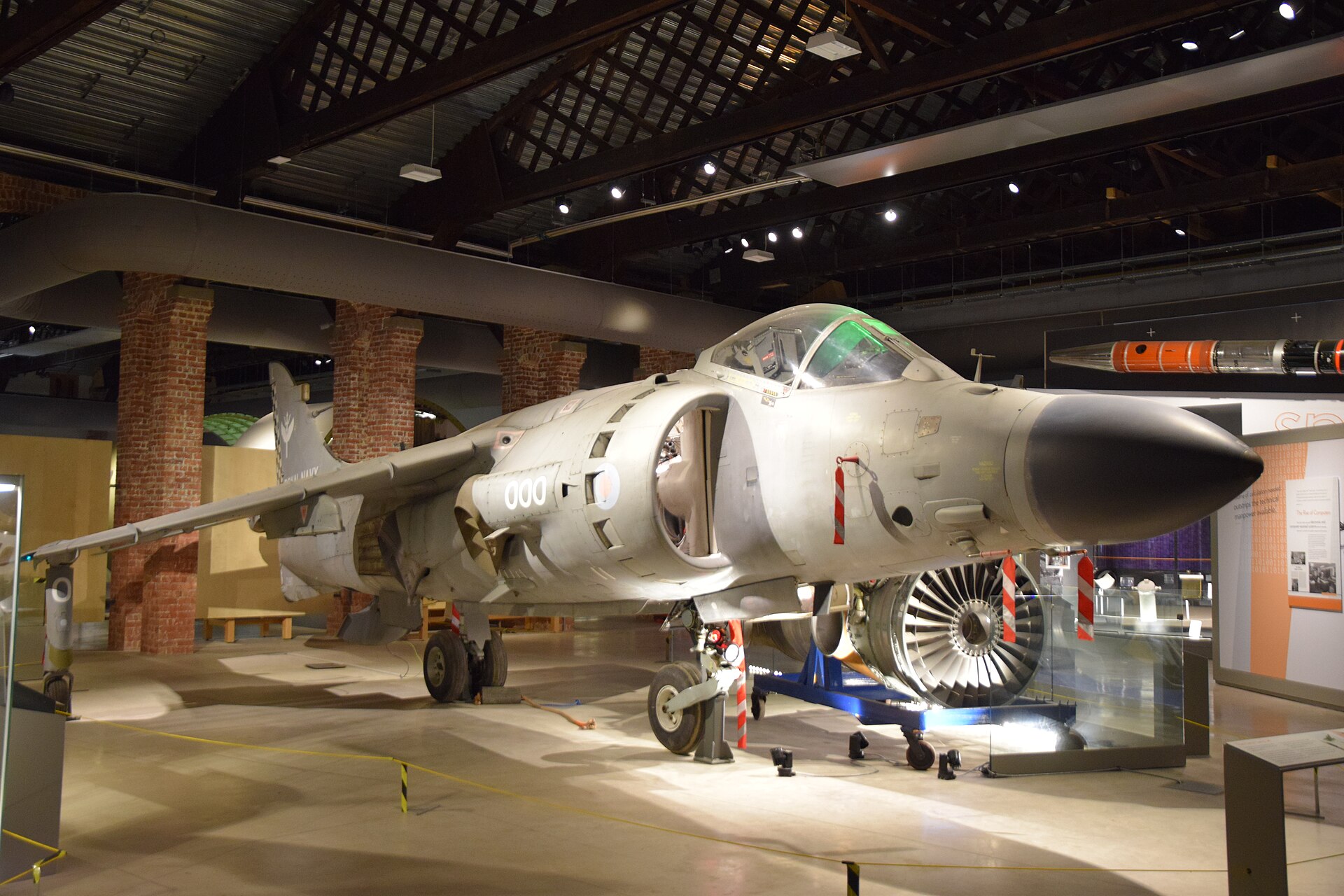 British Aerospace Sea Harrier FA2 preserved at Aerospace Bristol, Filton