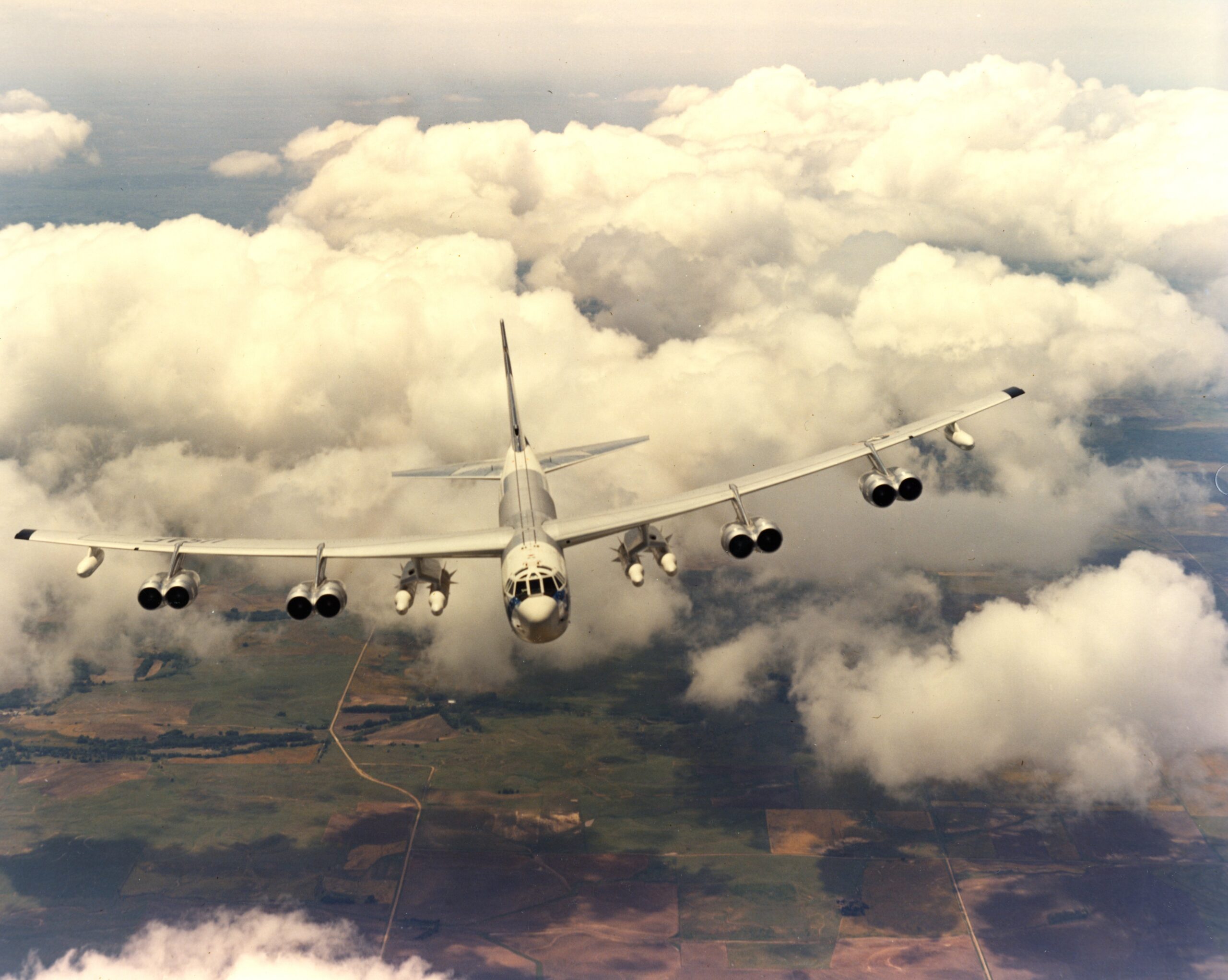 Skybolt air-launched ballistic missile on a B-52H during flight testing