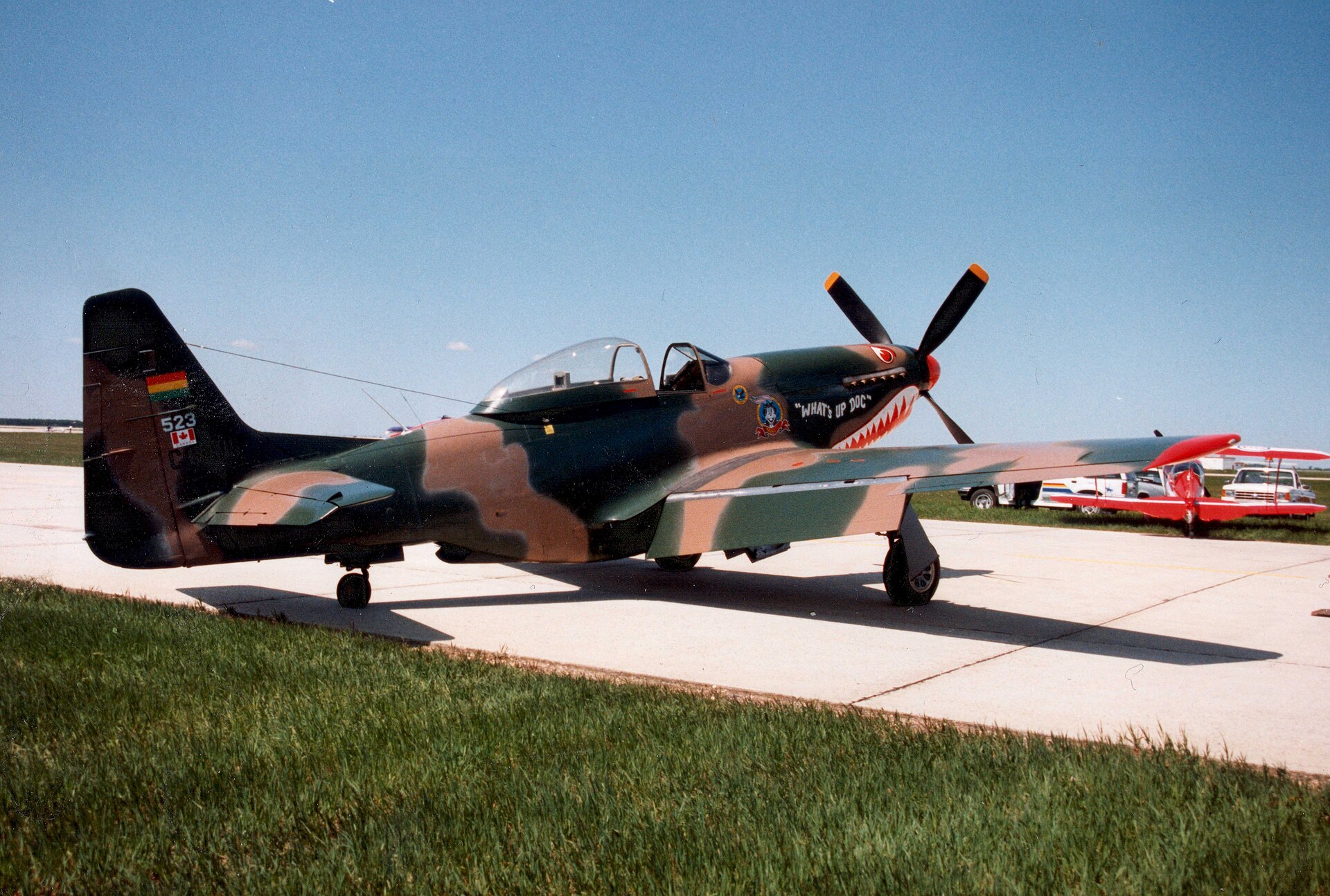 Cavalier Mustang parked on the ramp