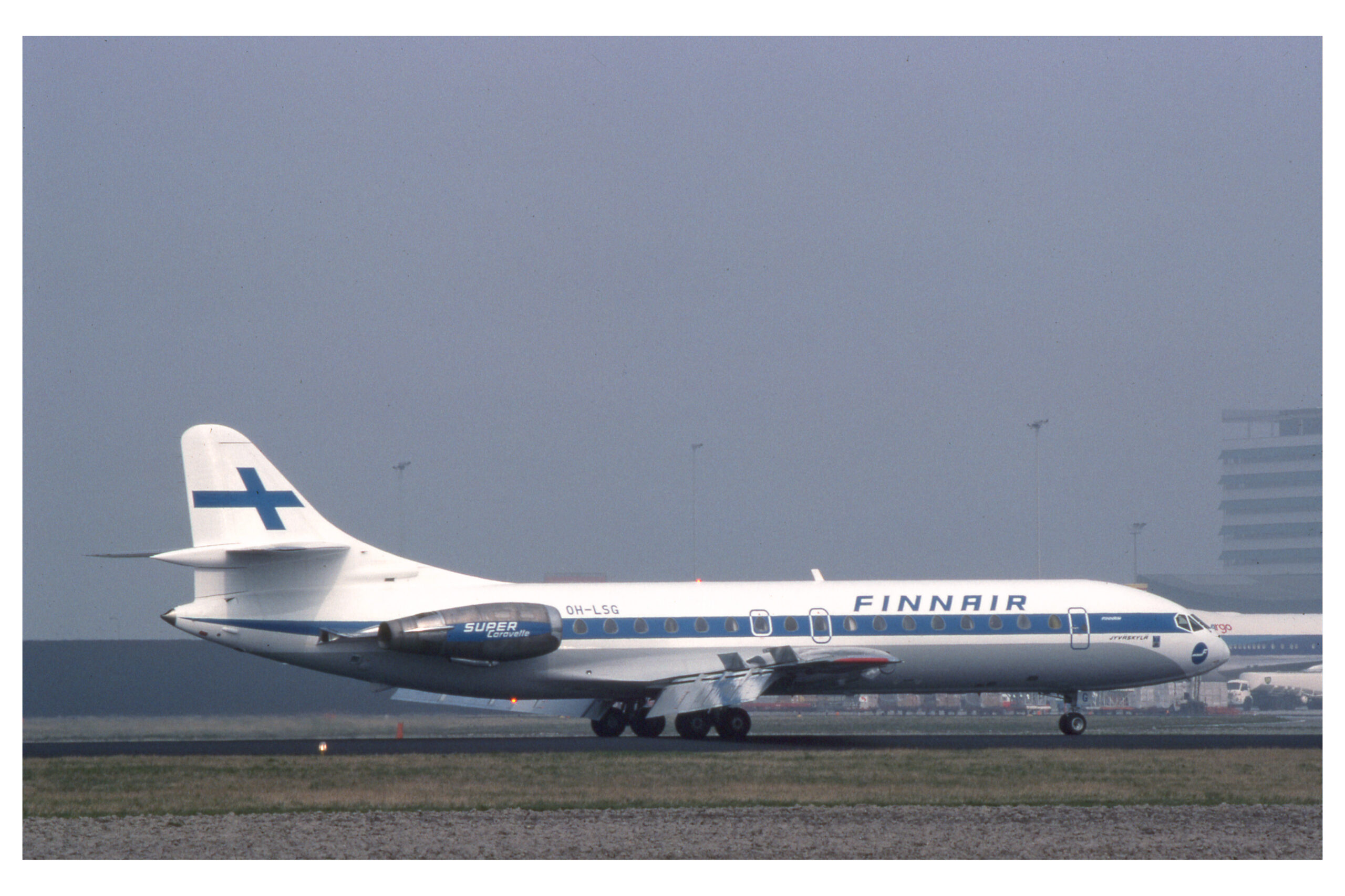 A Finnair Sud Aviation Caravelle, the French rear-engined short-haul jet airliner