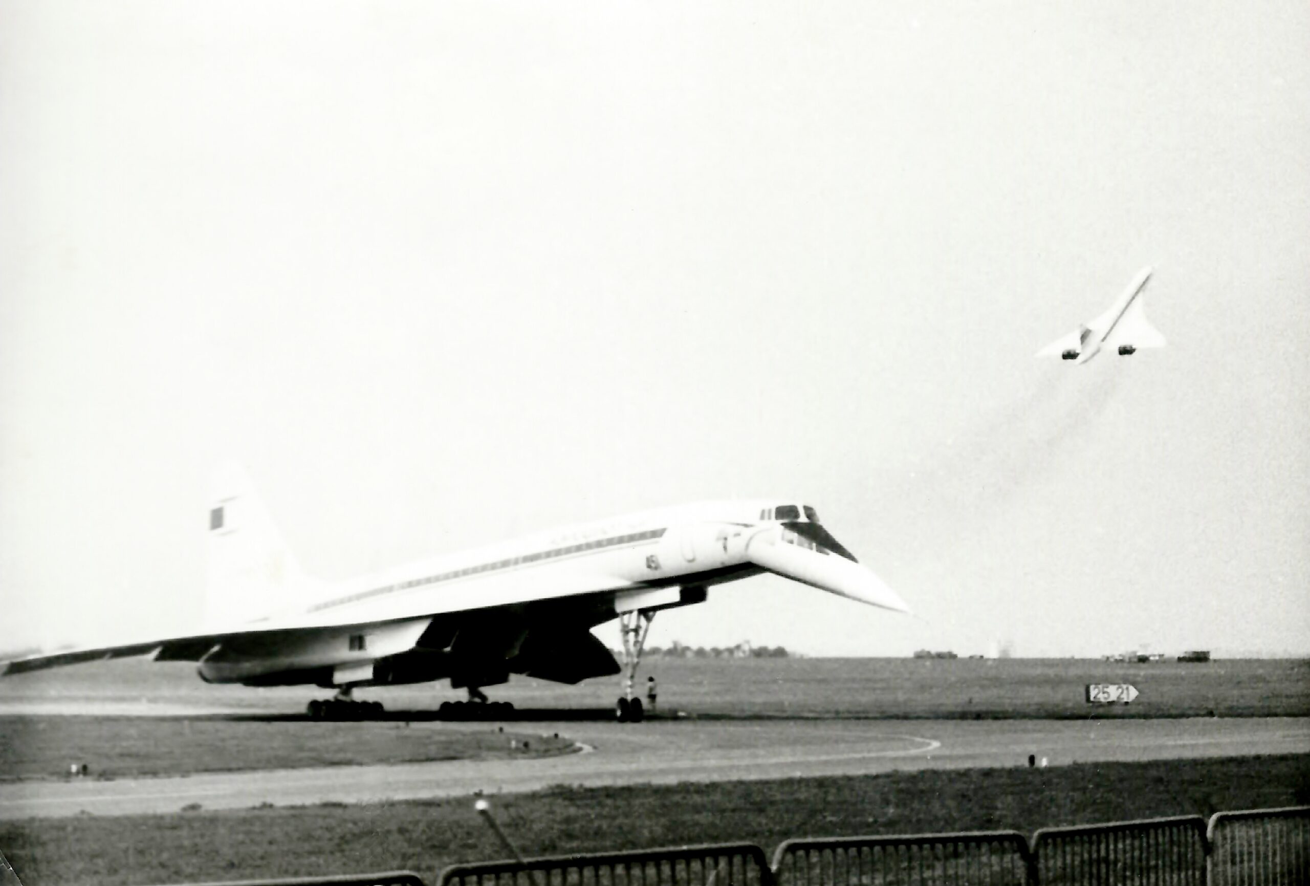Soviet Tupolev Tu-144 supersonic airliner at the 1973 Paris Air Show at Le Bourget