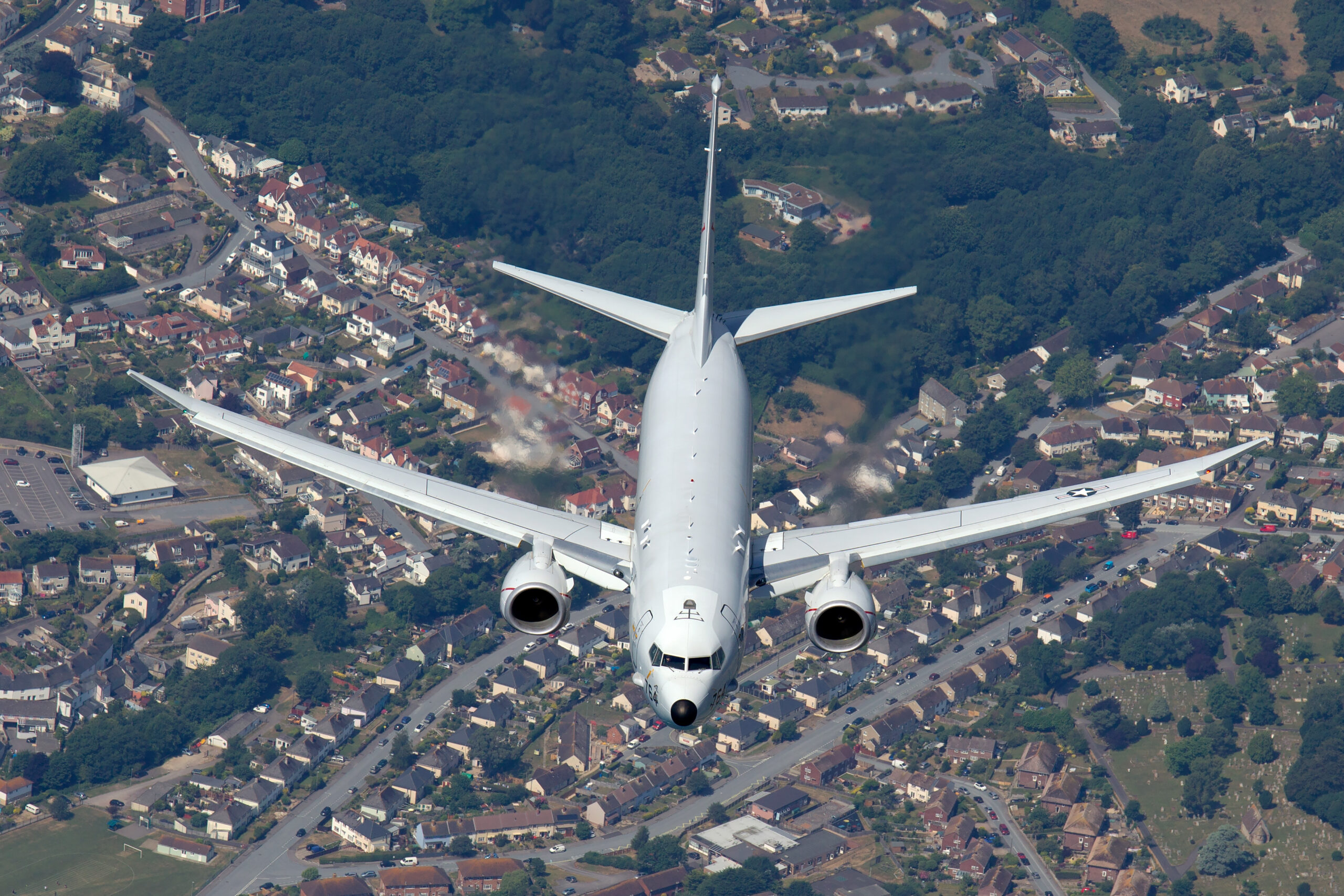 US Navy P-8A Poseidon head-on at RNAS Yeovilton