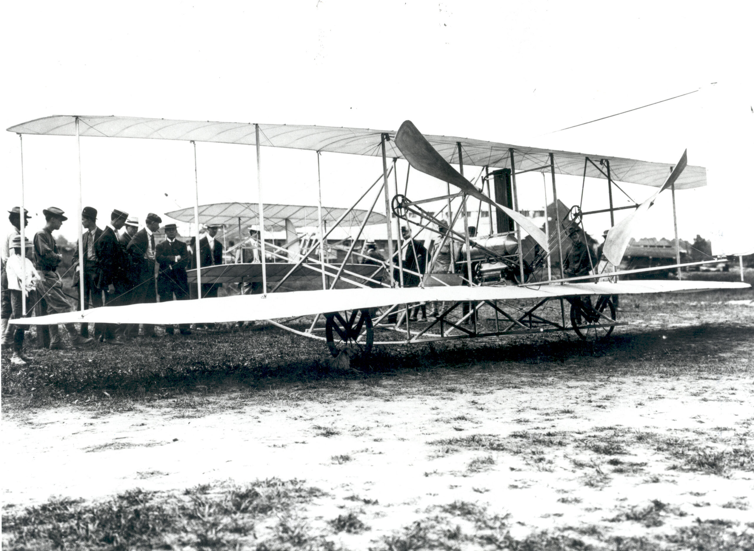 Wright Military Flyer during demonstration flights at Fort Myer, Virginia, in 1908