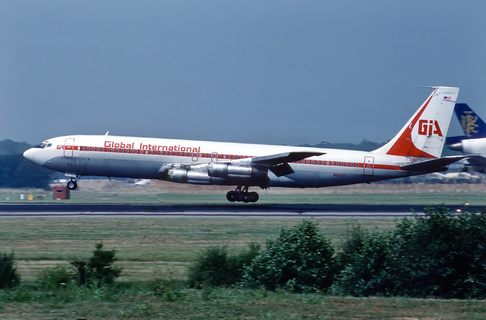 Global International Airways Boeing 707 freighter taking off