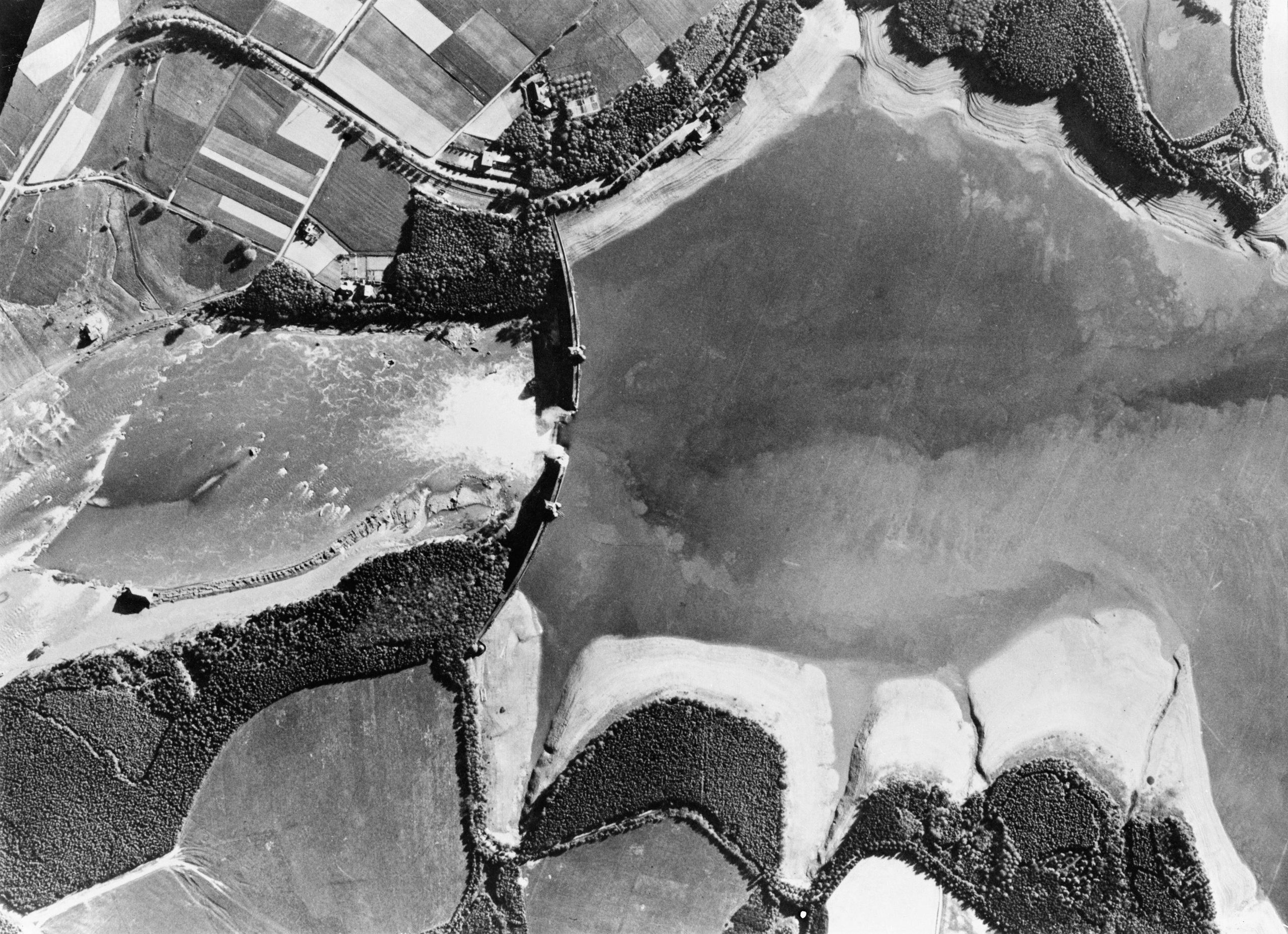 Reconnaissance imagery of the Dams Raid targets