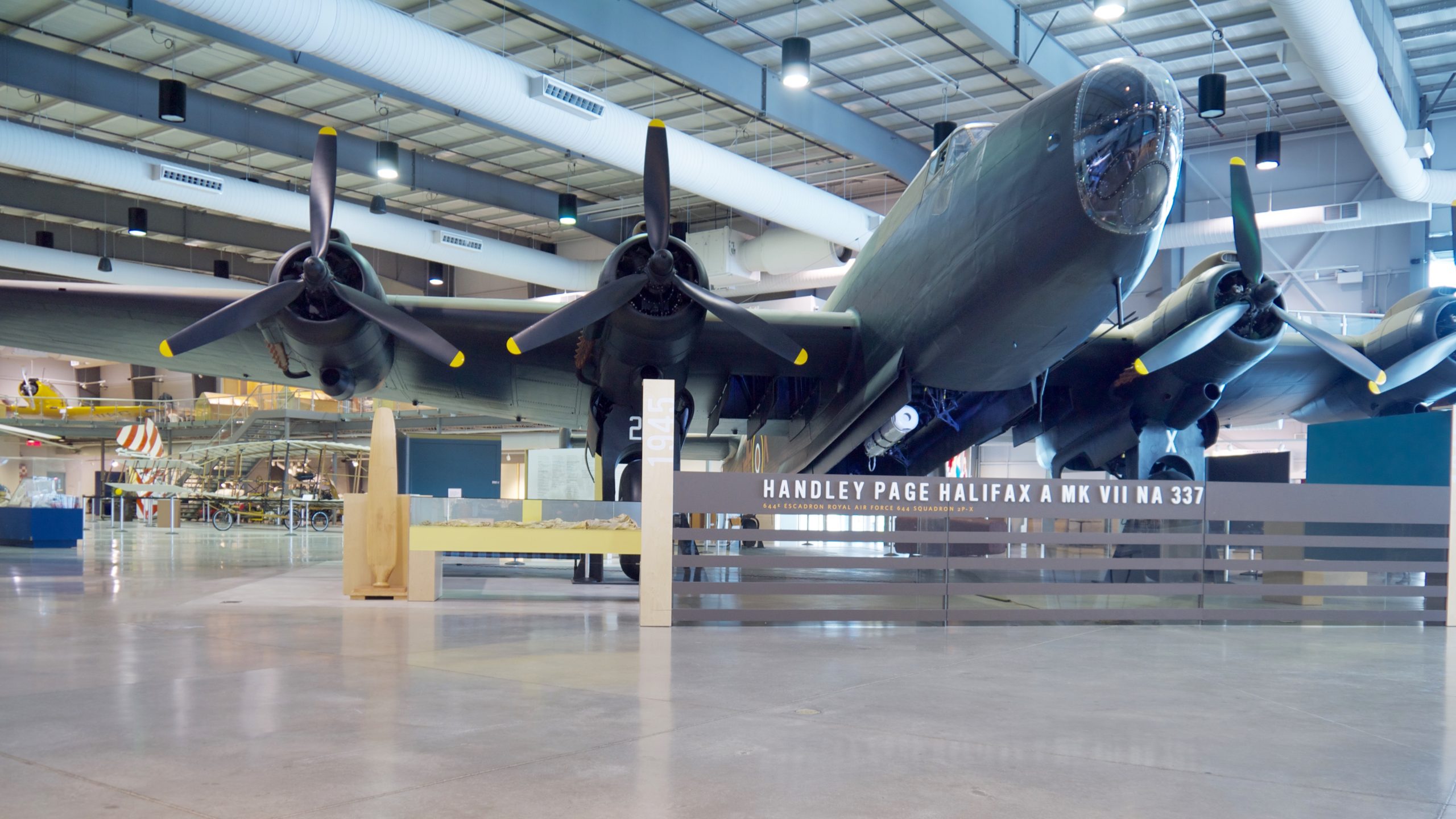 Handley Page Halifax A Mk VII NA337 displayed at the National Air Force Museum of Canada, Trenton
