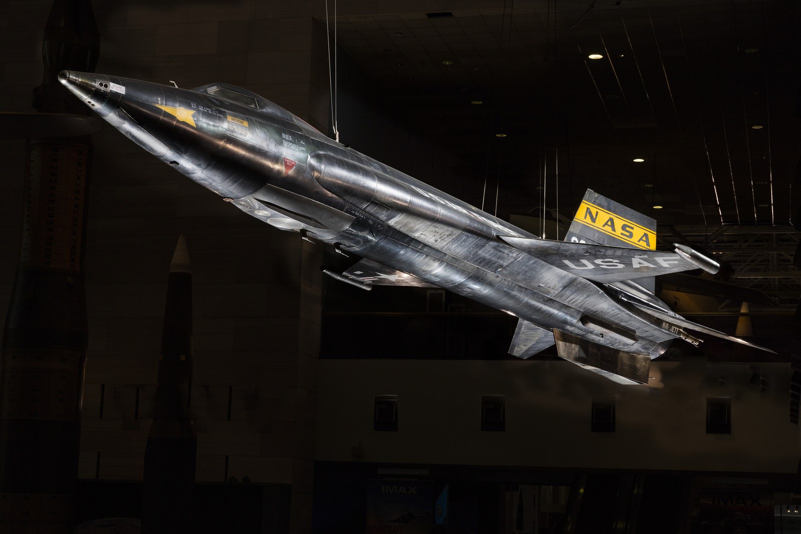 X-15-1, serial 56-6670, on display in the Boeing Milestones of Flight Hall at the National Air and Space Museum